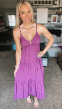 Load image into Gallery viewer, Plum Sweetheart Midi Dress
