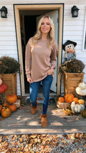 Load image into Gallery viewer, Mocha Textured Sweater (Standard & Curvy)