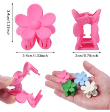 Load image into Gallery viewer, Mini Flower Hair Claw Clips