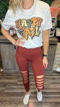 Load image into Gallery viewer, Rust Laser Cut Leggings