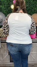 Load image into Gallery viewer, Mustard Block Animal Print Top