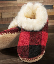 Load image into Gallery viewer, Plaid Fur Slippers