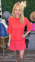 Load image into Gallery viewer, Coral Ruffle Dress