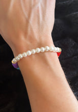 Load image into Gallery viewer, Rainbow Pearl Clay Bead Bracelet