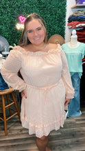 Load image into Gallery viewer, Curvy Peach Ruffle Dress