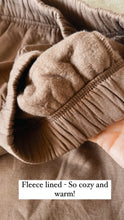 Load image into Gallery viewer, Curvy Chocolate Fleece lined Joggers