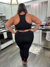 Load image into Gallery viewer, Curvy Black Workout Set