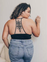 Load image into Gallery viewer, Tattoo Mesh Racerback Bralette
