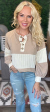 Load image into Gallery viewer, Taupe Fleece Textured Top
