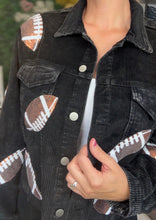Load image into Gallery viewer, Corduroy Sequin Football Jacket
