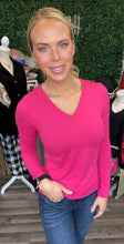 Load image into Gallery viewer, Hot Pink Basic Long Sleeve Top
