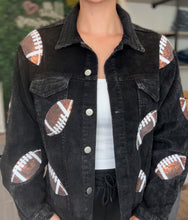 Load image into Gallery viewer, Corduroy Sequin Football Jacket
