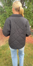 Load image into Gallery viewer, Quilted Black Puffer Jacket
