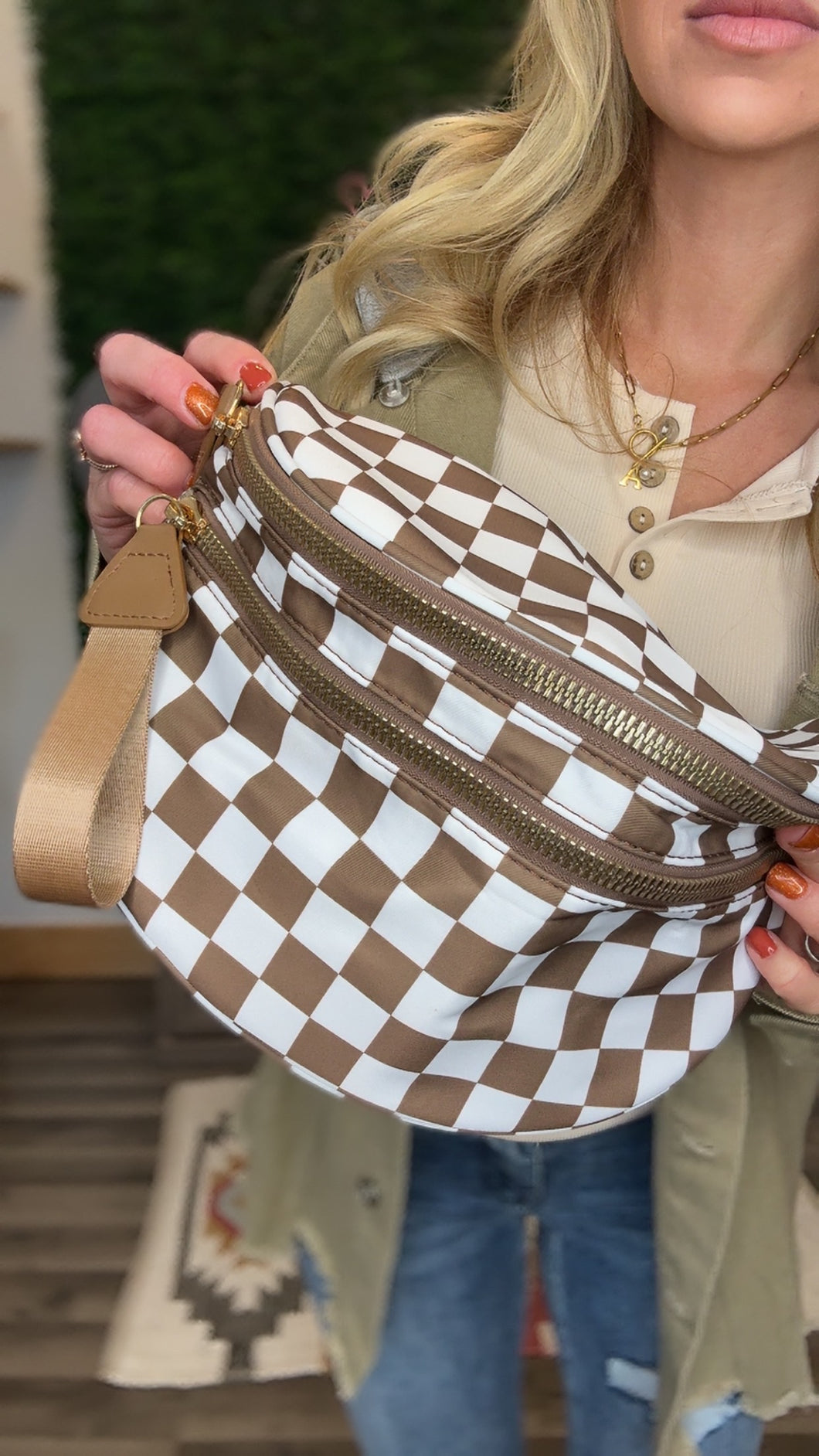 Checkered Bum Bag