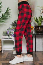 Load image into Gallery viewer, Red Plaid Joggers
