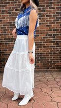 Load image into Gallery viewer, White Long Chiffon Skirt
