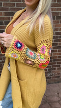 Load image into Gallery viewer, Crochet Sleeve Cardigan
