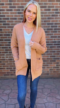 Load image into Gallery viewer, Caramel Waffle Knit Cardigan
