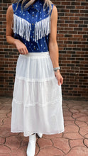 Load image into Gallery viewer, White Long Chiffon Skirt
