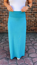 Load image into Gallery viewer, Dusty Teal Maxi Skirt
