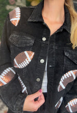 Load image into Gallery viewer, Corduroy Sequin Football Jacket
