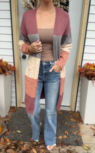 Load image into Gallery viewer, Heavyweight Mauve Cardigan
