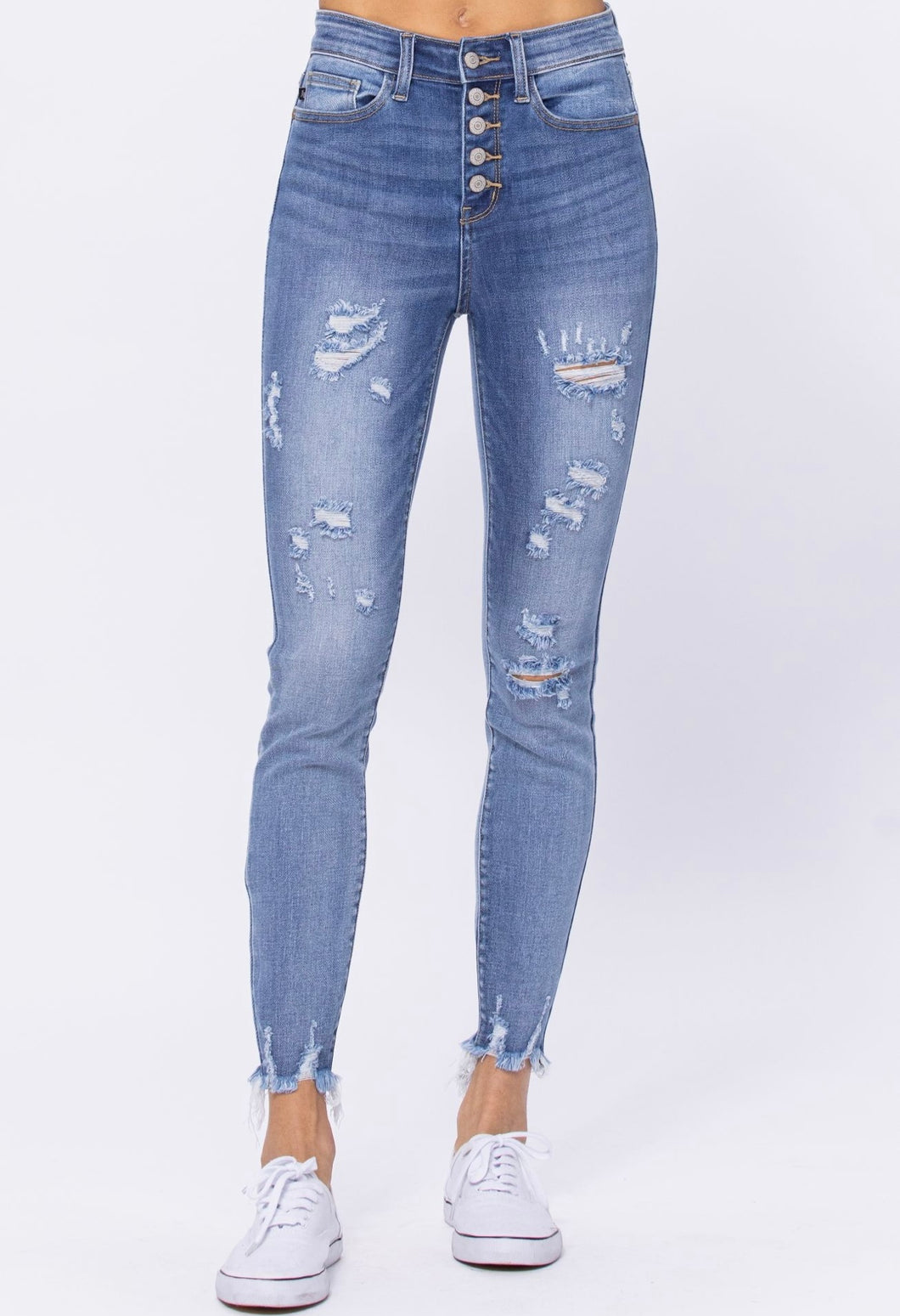 Skinny Distressed Judy Blue Jeans