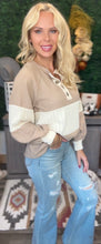 Load image into Gallery viewer, Taupe Fleece Textured Top
