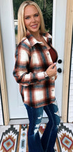 Load image into Gallery viewer, Rust Plaid Shacket
