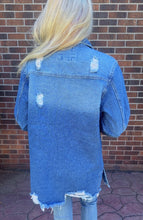 Load image into Gallery viewer, Medium Blue Denim Shacket
