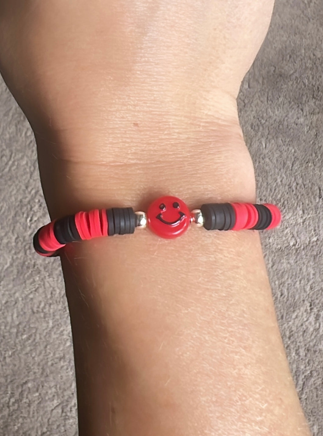 Red and Black Halloween Braclet