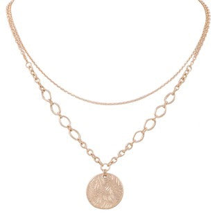 Pendant Layered Chain Necklace