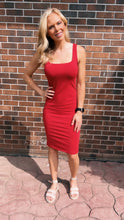 Load image into Gallery viewer, Classic Red Midi Dress
