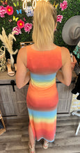 Load image into Gallery viewer, Coral Ombre Midi Dress
