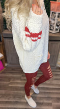 Load image into Gallery viewer, Cream Hooded Popcorn Sweater
