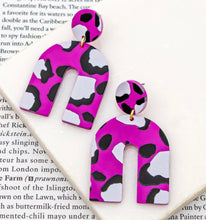 Load image into Gallery viewer, Colorful Arch Leopard earrings
