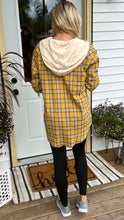 Load image into Gallery viewer, Mustard Plaid Button Down Flannel
