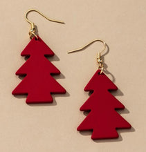 Load image into Gallery viewer, Acrylic Christmas Tree earrings
