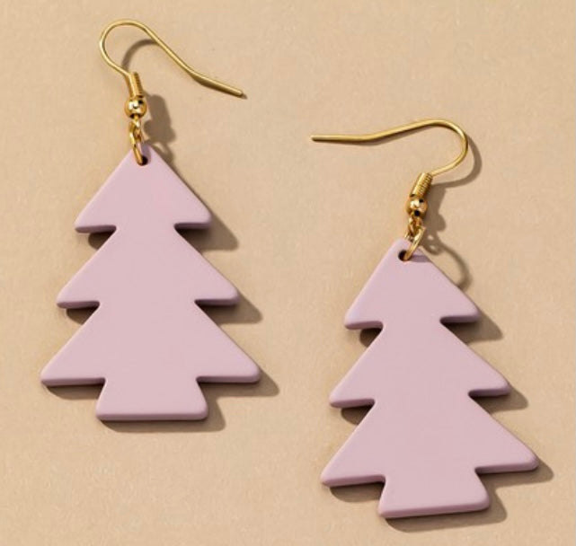 Acrylic Christmas Tree earrings