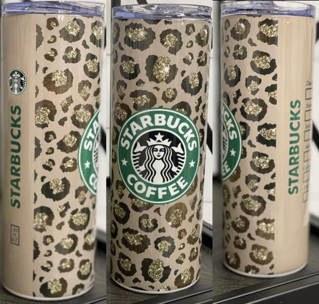 Leopard Starbucks Tumbler