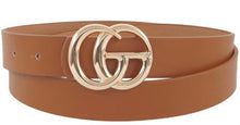 Load image into Gallery viewer, Double G Faux Leather Belt
