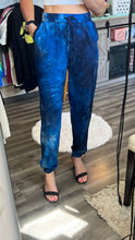 Load image into Gallery viewer, Navy Tie-Dye Pants
