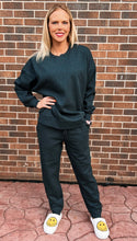 Load image into Gallery viewer, Charcoal Crewneck Jogger Set
