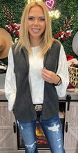 Load image into Gallery viewer, Charcoal Fleece Vest
