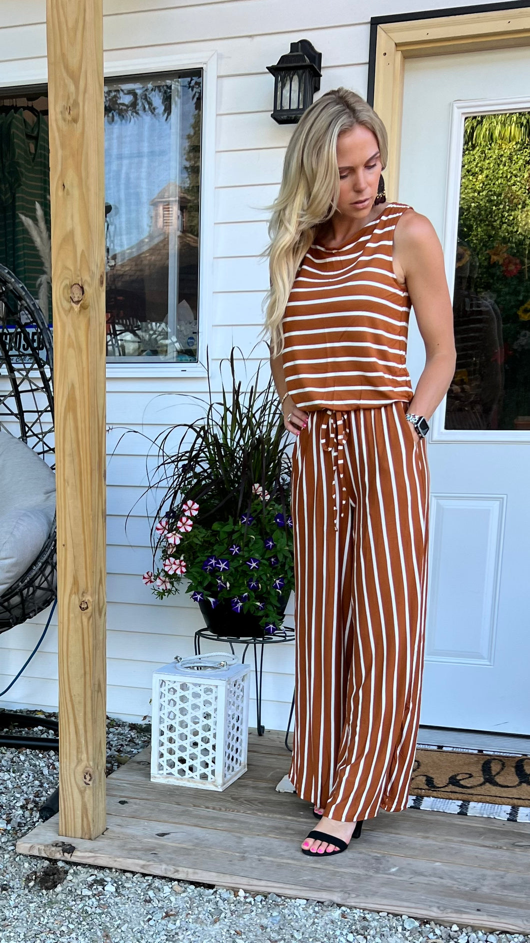 Almond and Ivory Jumpsuit