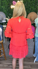 Load image into Gallery viewer, Coral Ruffle Dress
