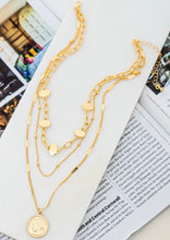 Load image into Gallery viewer, Gold 3 Layer Necklace
