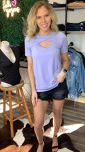 Load image into Gallery viewer, Soft Rib Knit Lavender Top
