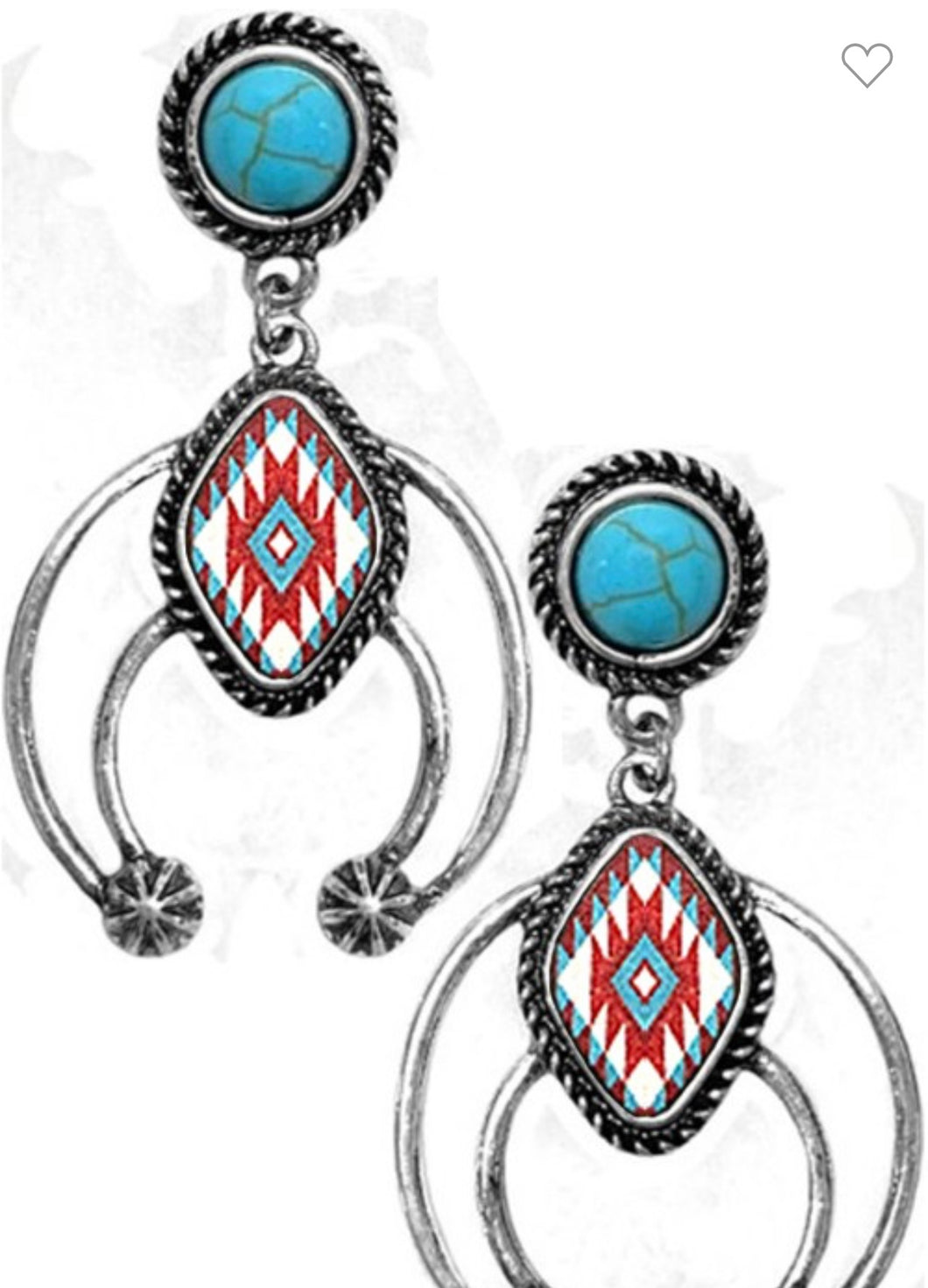Sqash Blossom Aztec Earrings